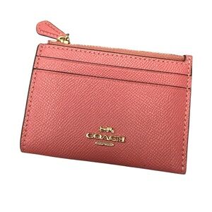 Coach Mini Skinny ID Case Coral SOLD